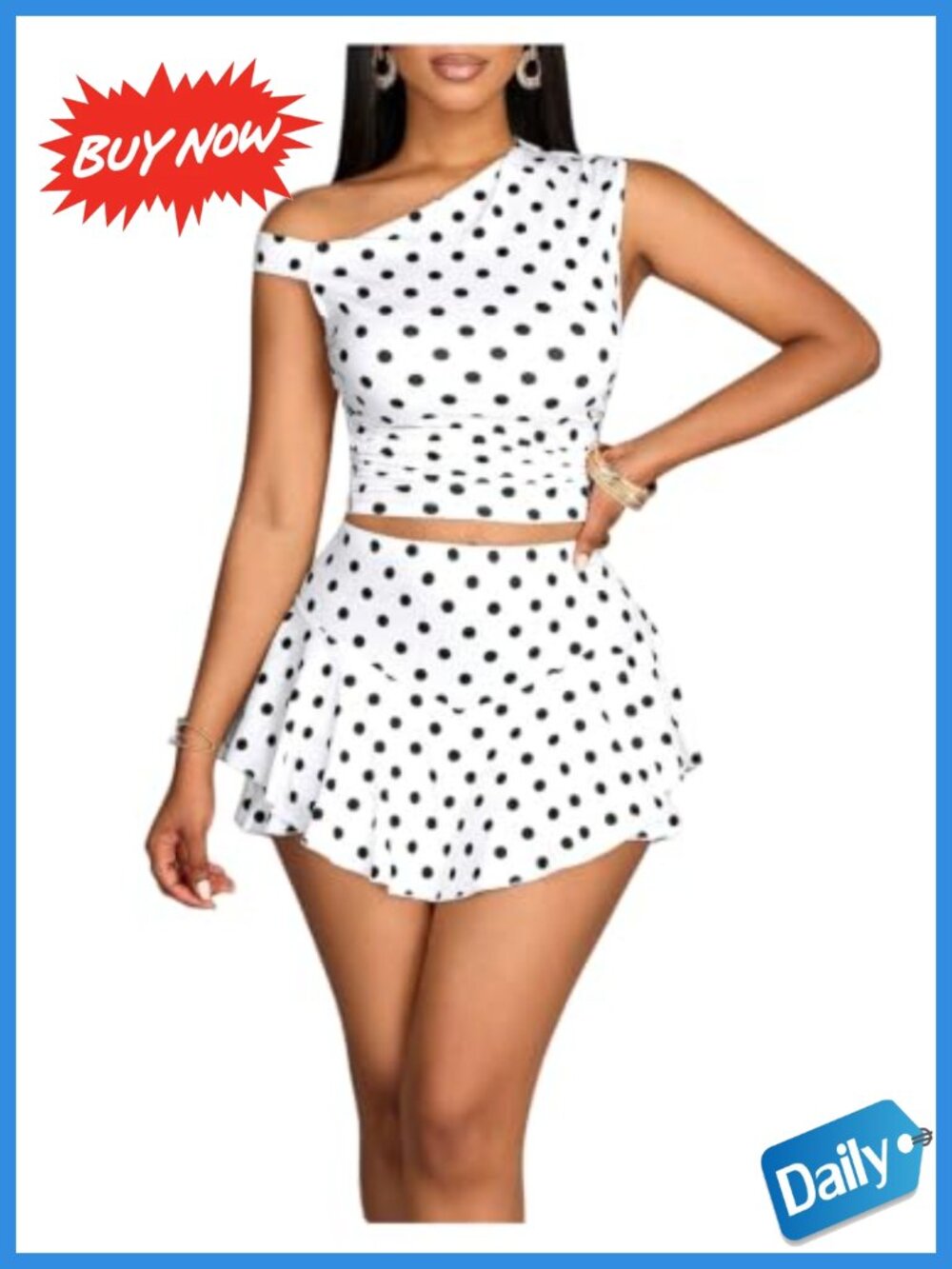 Off Shoulder Ruched Crop Top Ruffle Skirt Two Piece Skirt Set
